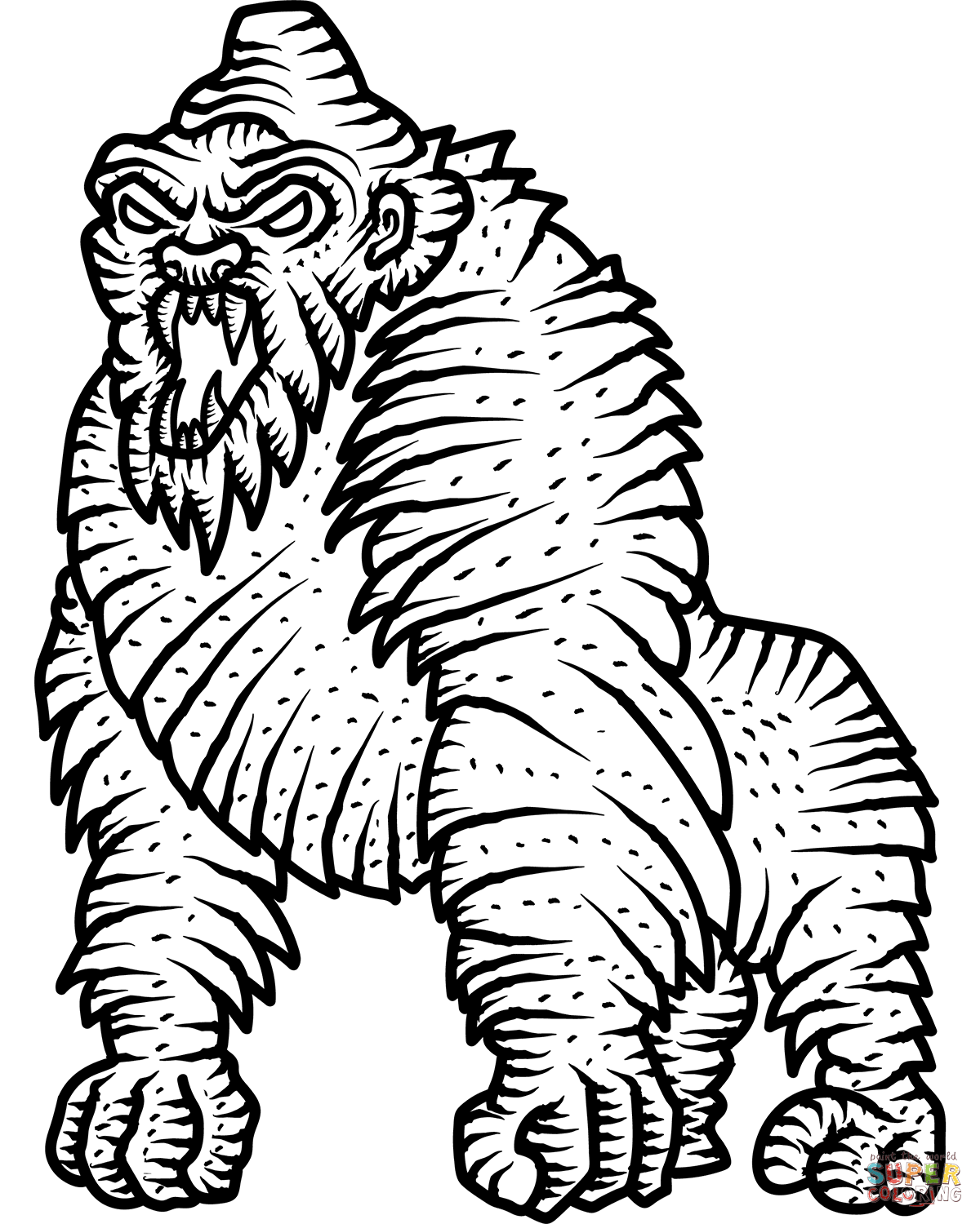 33 King Kong Coloring Pages Printable 13