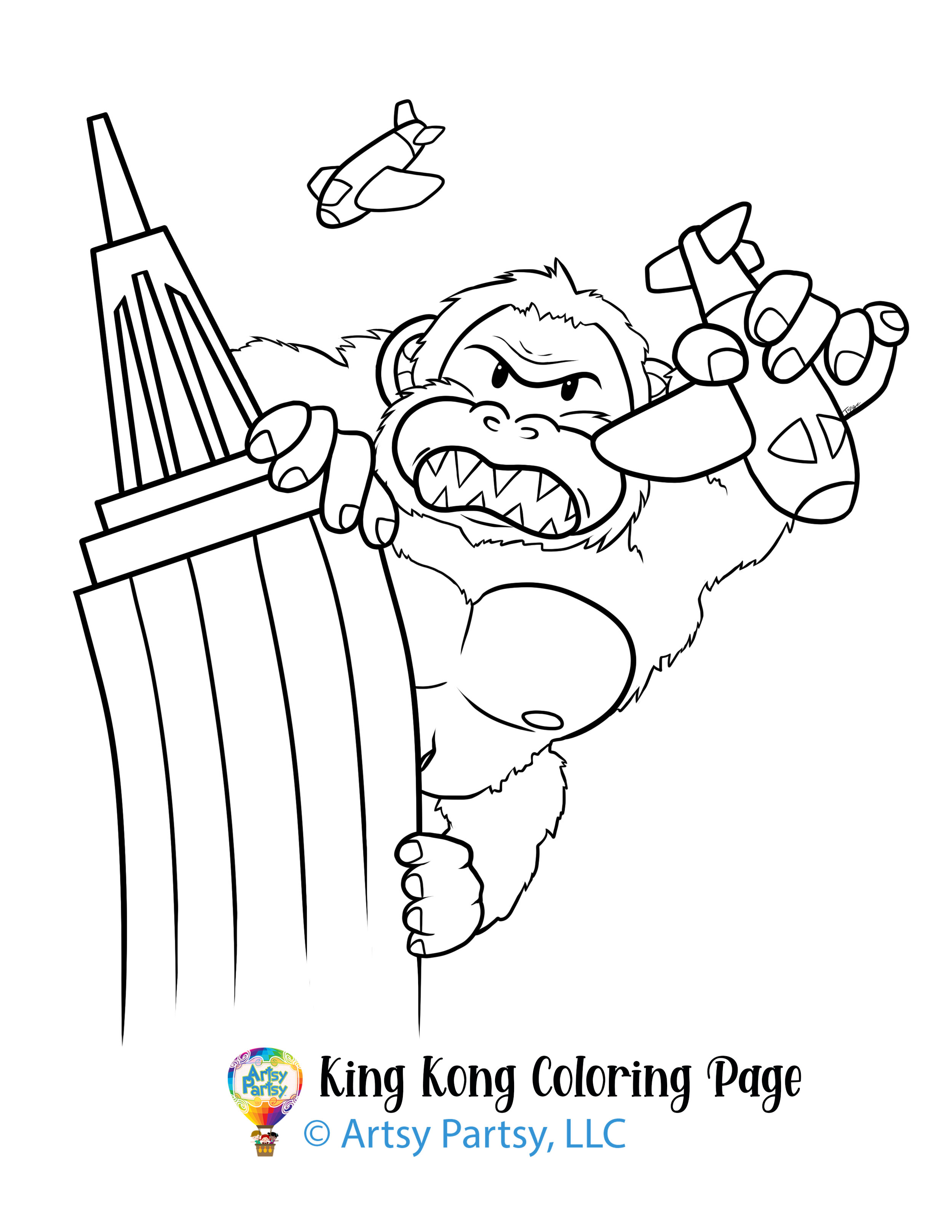 33 King Kong Coloring Pages Printable 15