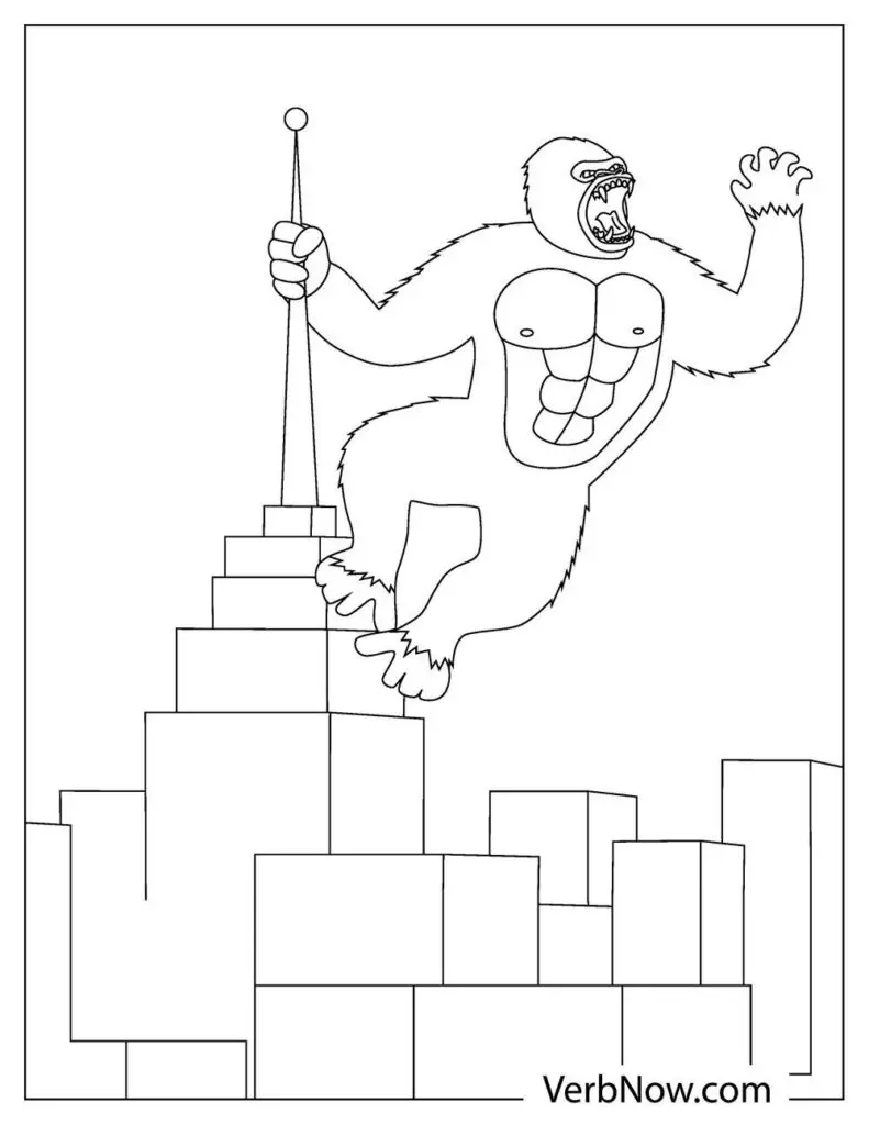 33 King Kong Coloring Pages Printable 18