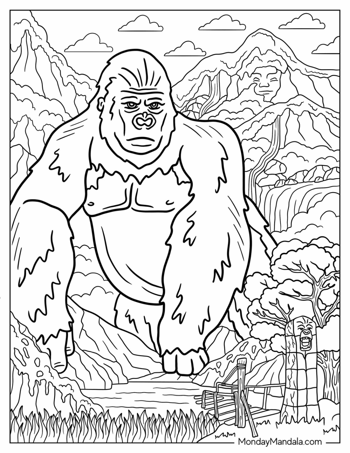 33 King Kong Coloring Pages Printable 27