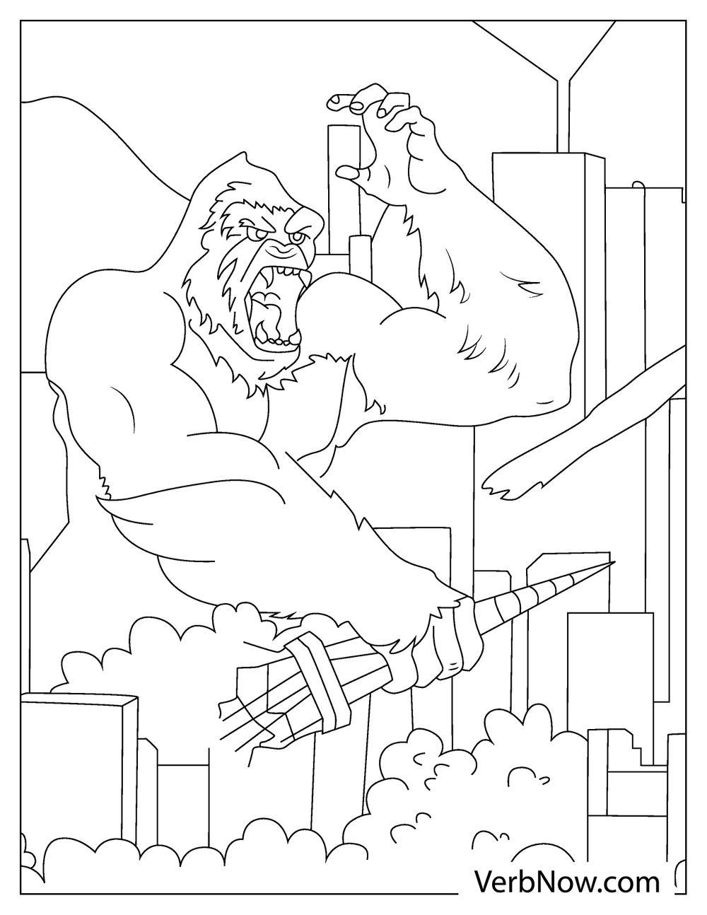 33 King Kong Coloring Pages Printable 29