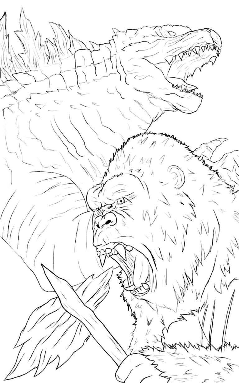 33 King Kong Coloring Pages Printable 3