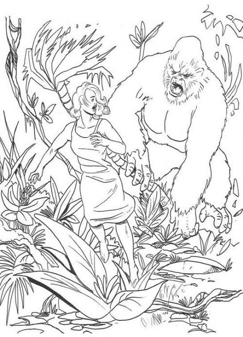 33 King Kong Coloring Pages Printable 33