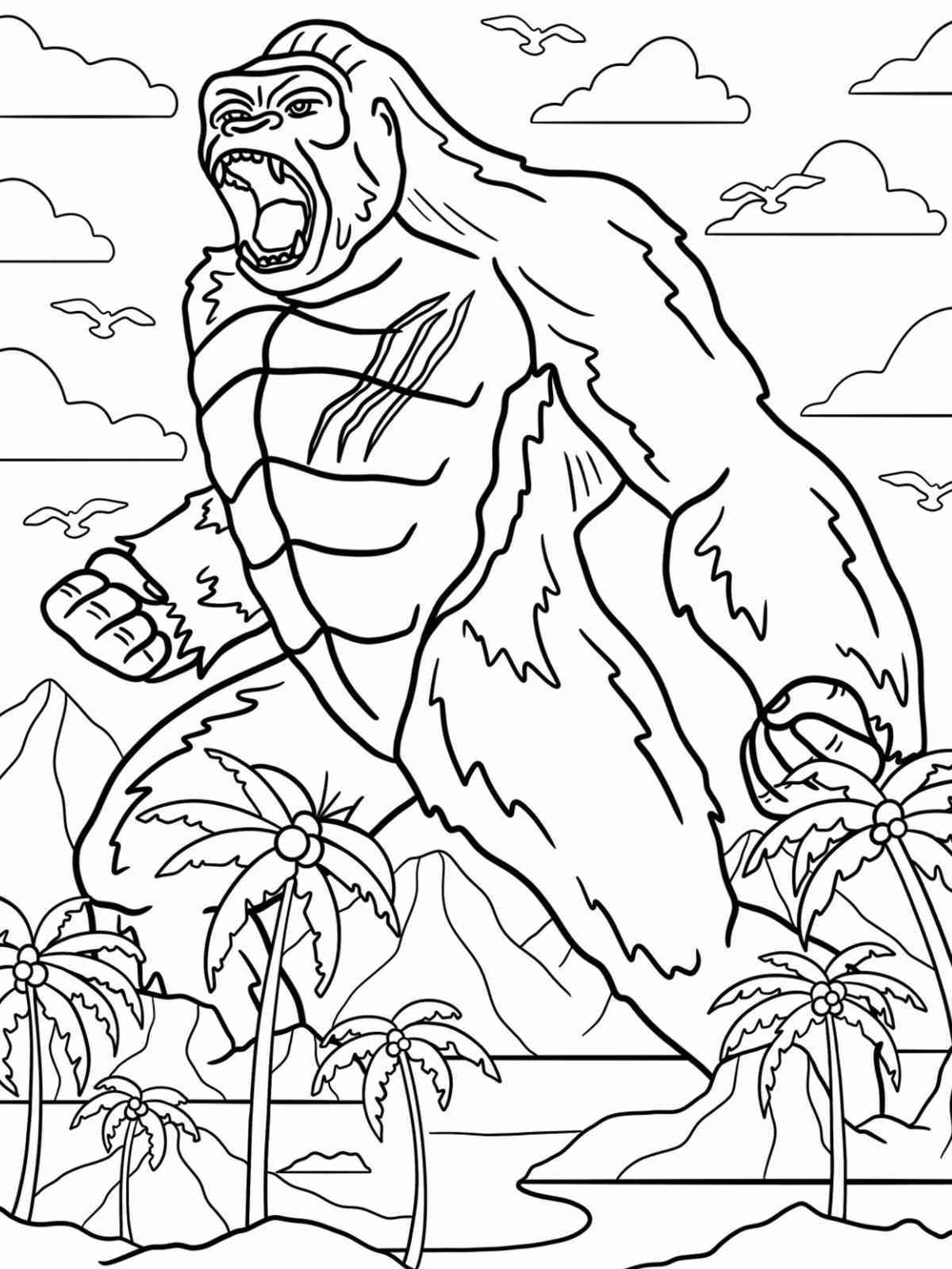 33 King Kong Coloring Pages Printable 5