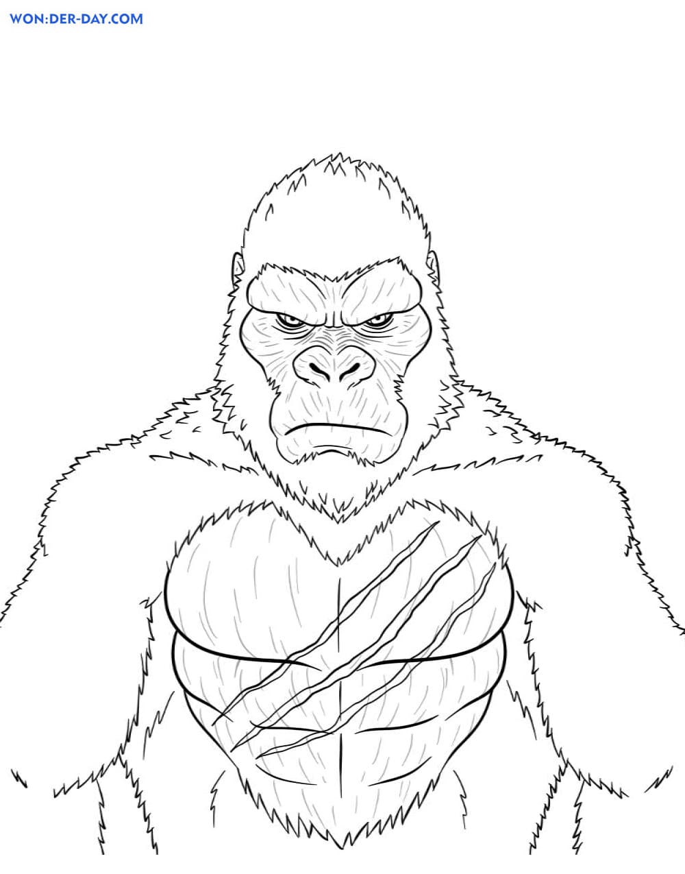 33 King Kong Coloring Pages Printable 9