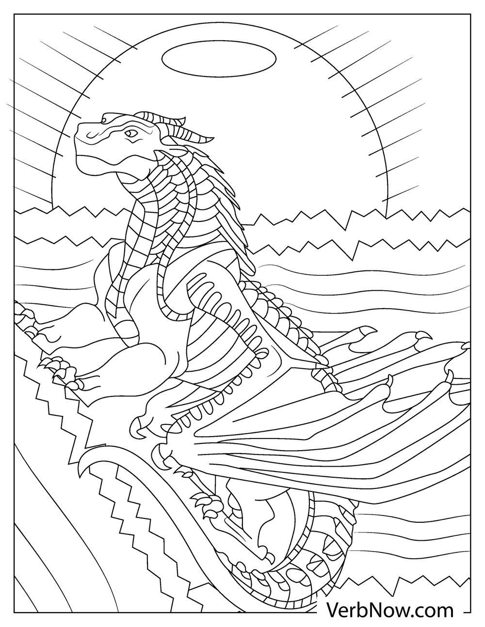 33 Majestic Wings of Fire Coloring Pages Printable 1