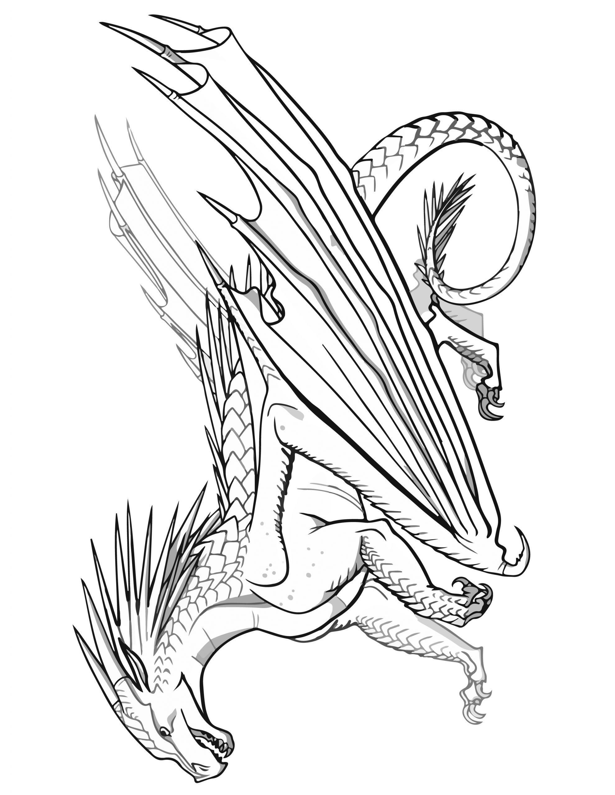 33 Majestic Wings of Fire Coloring Pages Printable 10