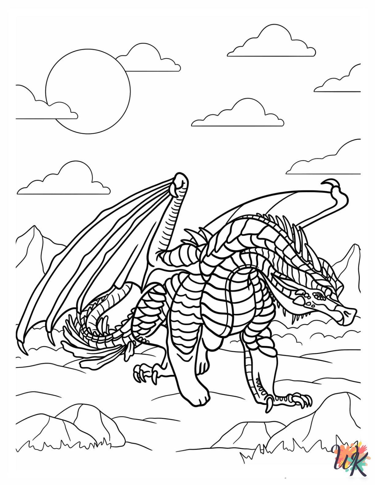 33 Majestic Wings of Fire Coloring Pages Printable 11