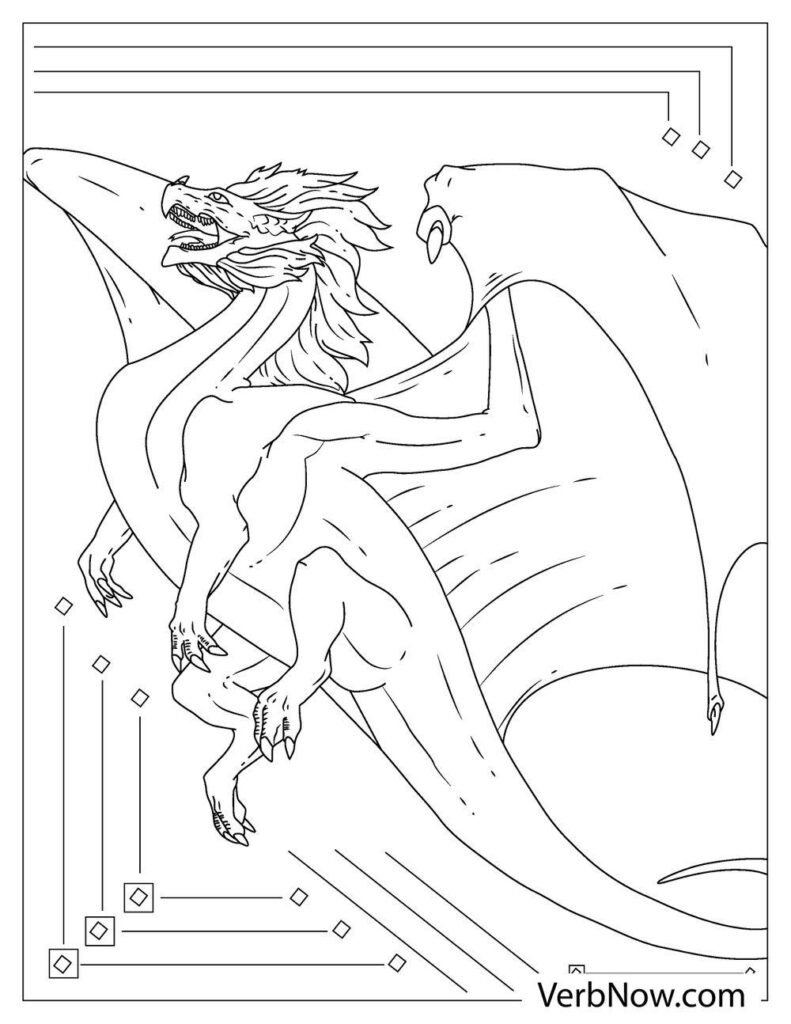 33 Majestic Wings of Fire Coloring Pages Printable 18