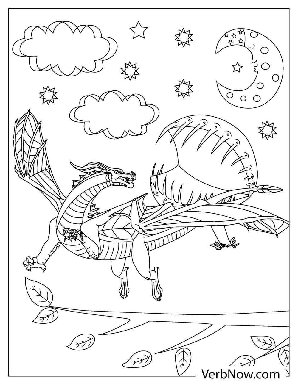 33 Majestic Wings of Fire Coloring Pages Printable 30