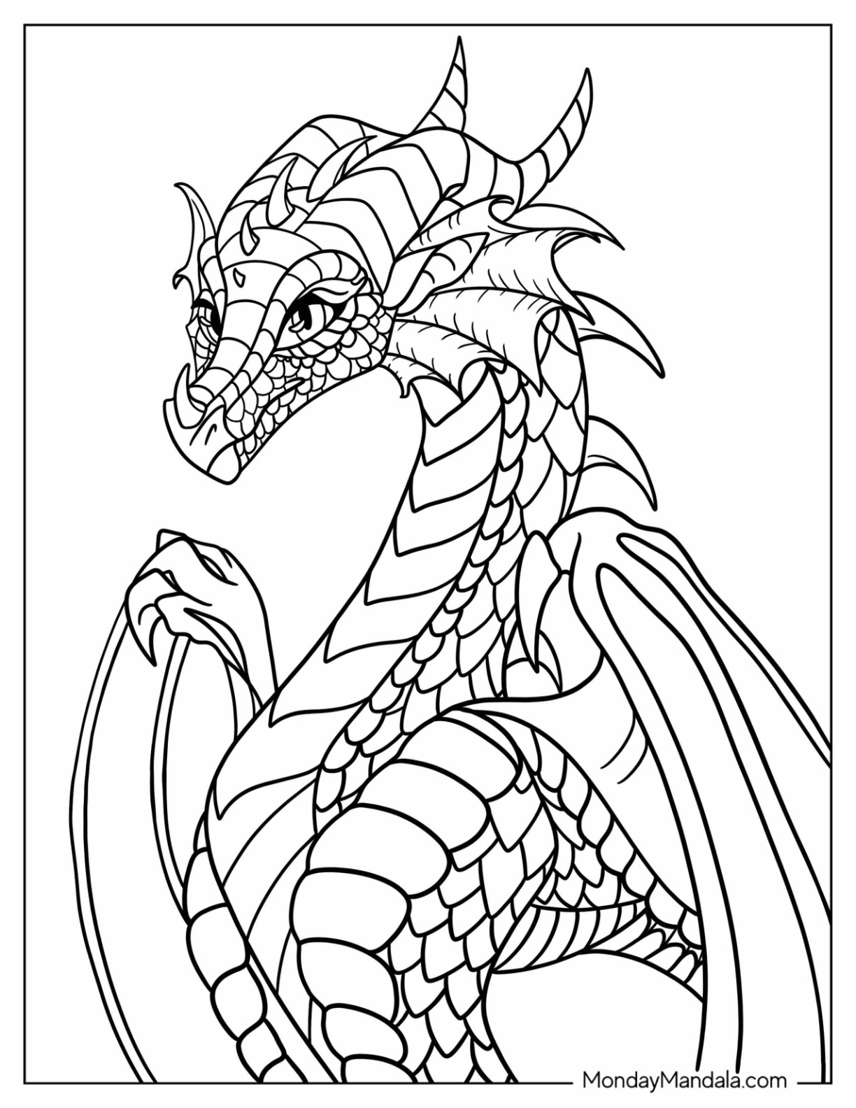 majestic wings of fire coloring pages printable jpg