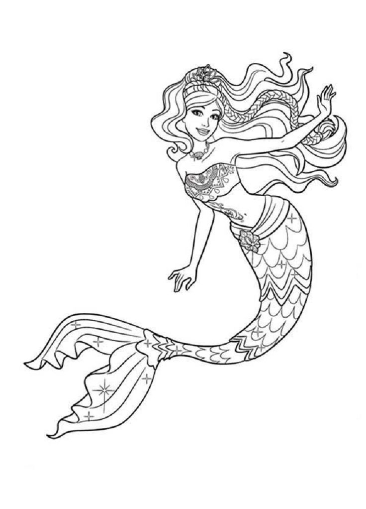 33 Mysterious Gothic Mermaid Coloring Pages Printable 20