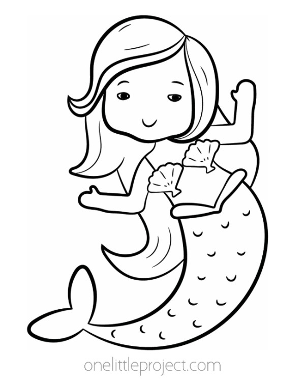 33 Mysterious Gothic Mermaid Coloring Pages Printable 23