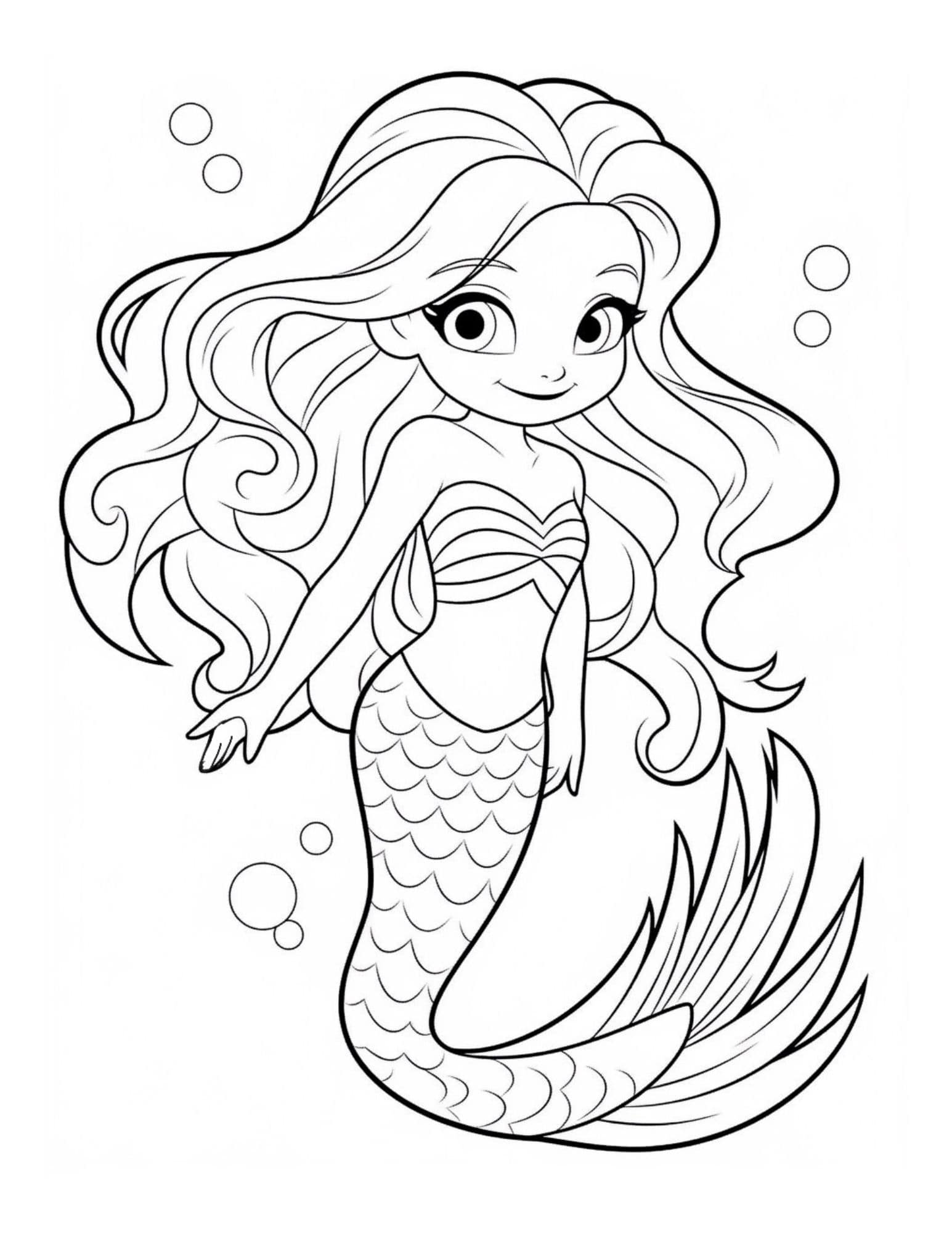 33 Mysterious Gothic Mermaid Coloring Pages Printable 33