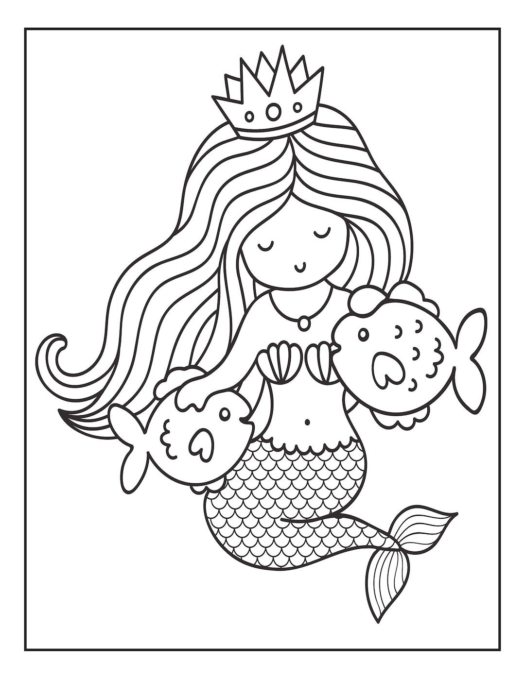 33 Mysterious Gothic Mermaid Coloring Pages Printable 34