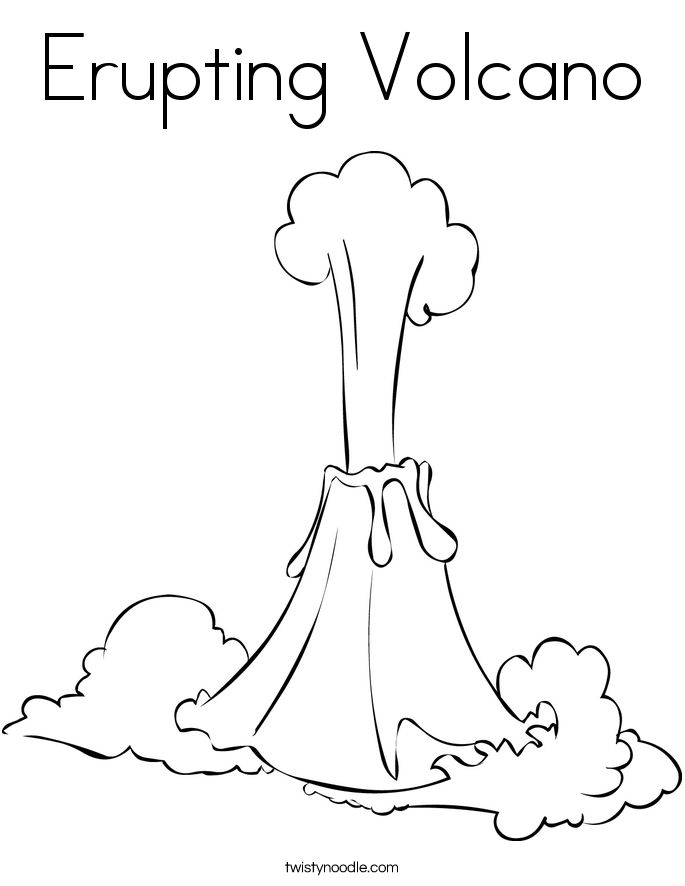 33 Volcano Coloring Pages Printable 12