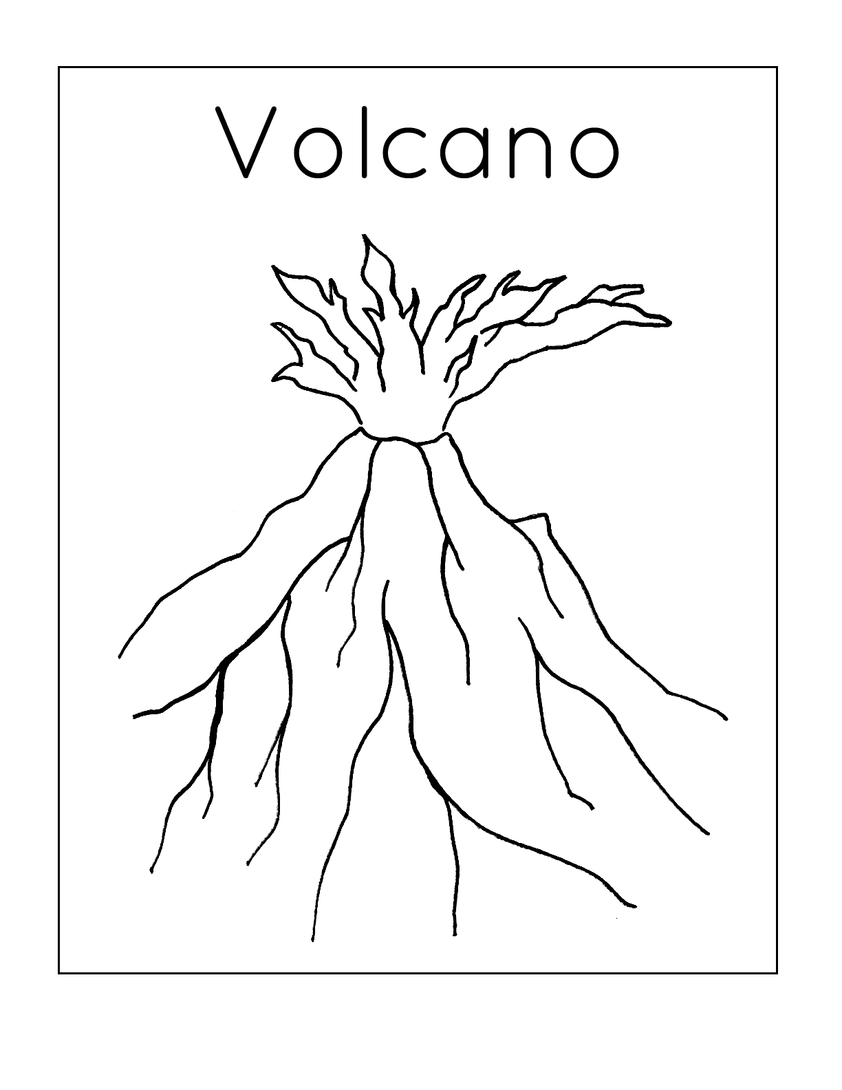 33 Volcano Coloring Pages Printable 14