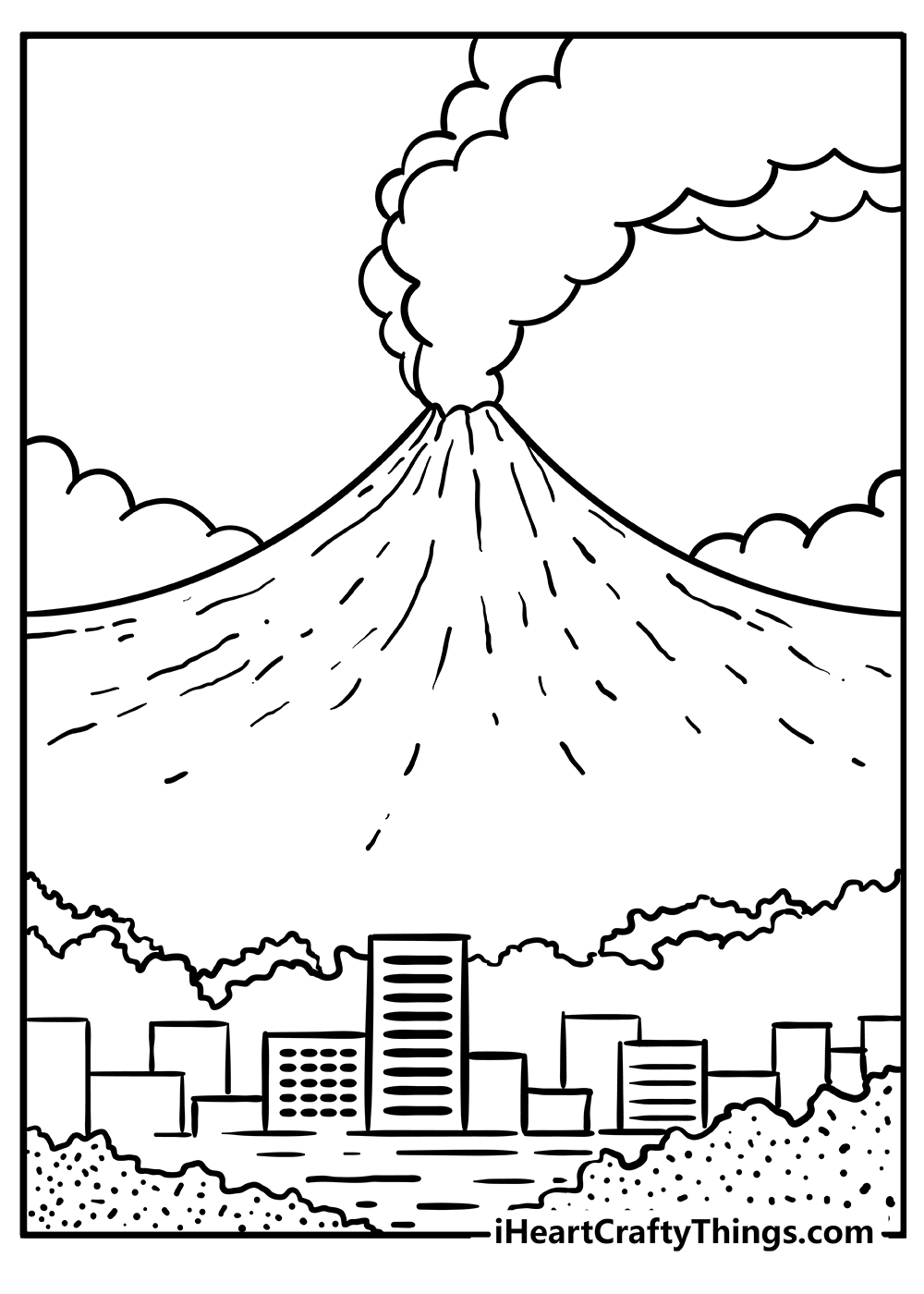 33 Volcano Coloring Pages Printable 18