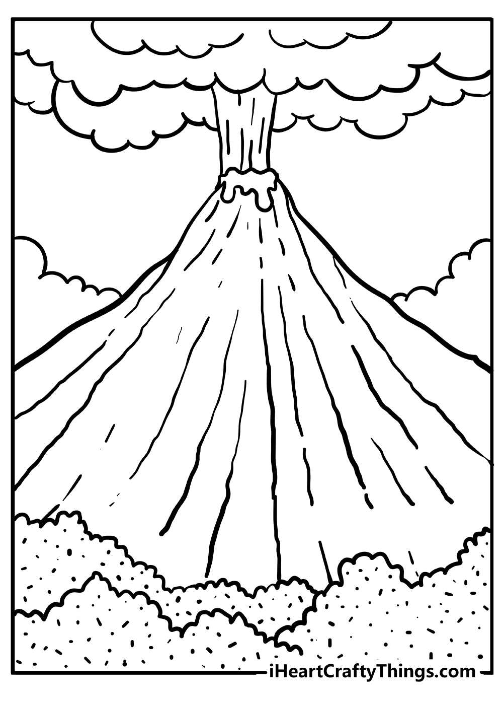 33 Volcano Coloring Pages Printable 22