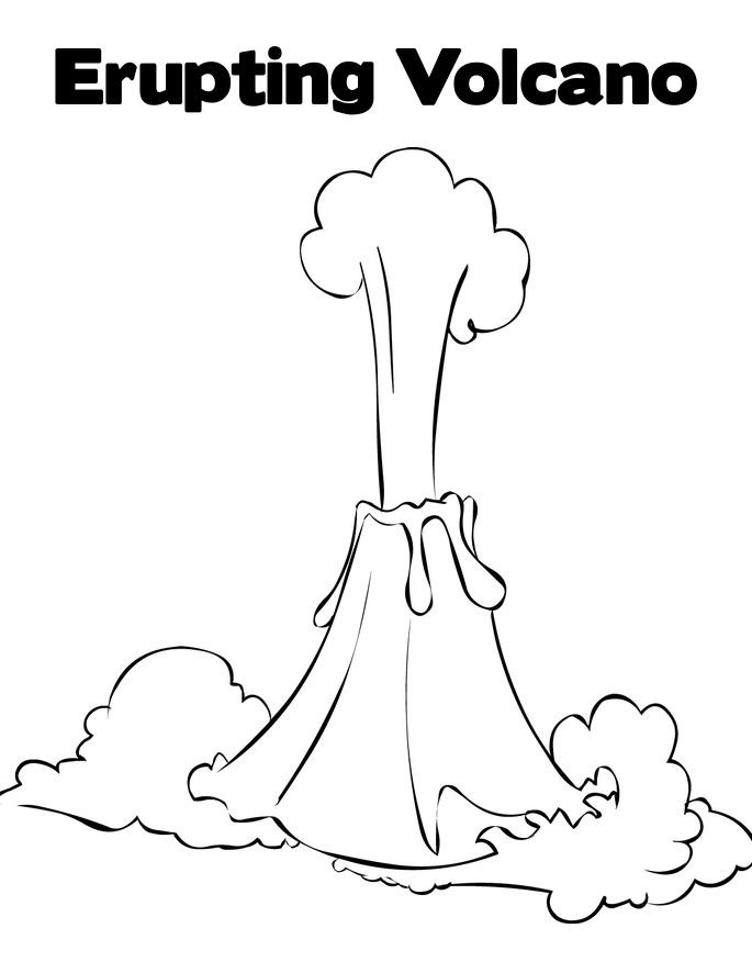 33 Volcano Coloring Pages Printable 27