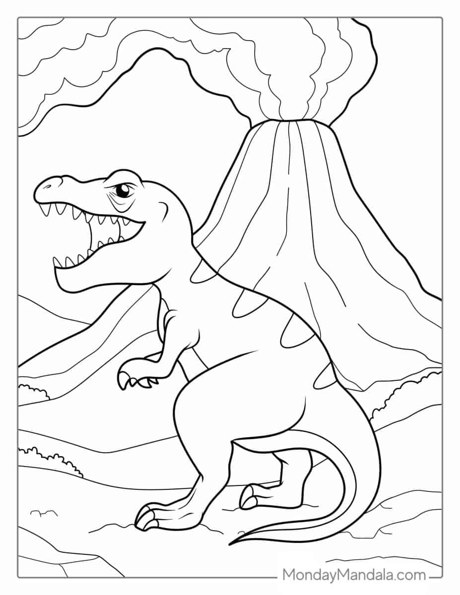 33 Volcano Coloring Pages Printable 32