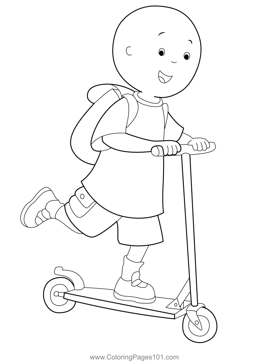 34 Cool Scooter Coloring Pages Printable 18