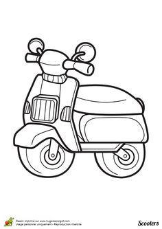 34 Cool Scooter Coloring Pages Printable 20