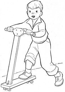 34 Cool Scooter Coloring Pages Printable 24