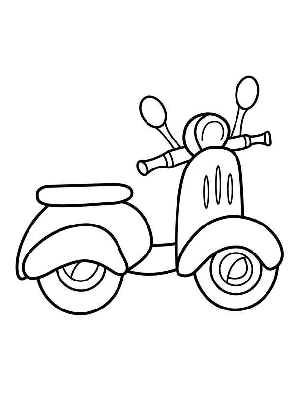 34 Cool Scooter Coloring Pages Printable 26