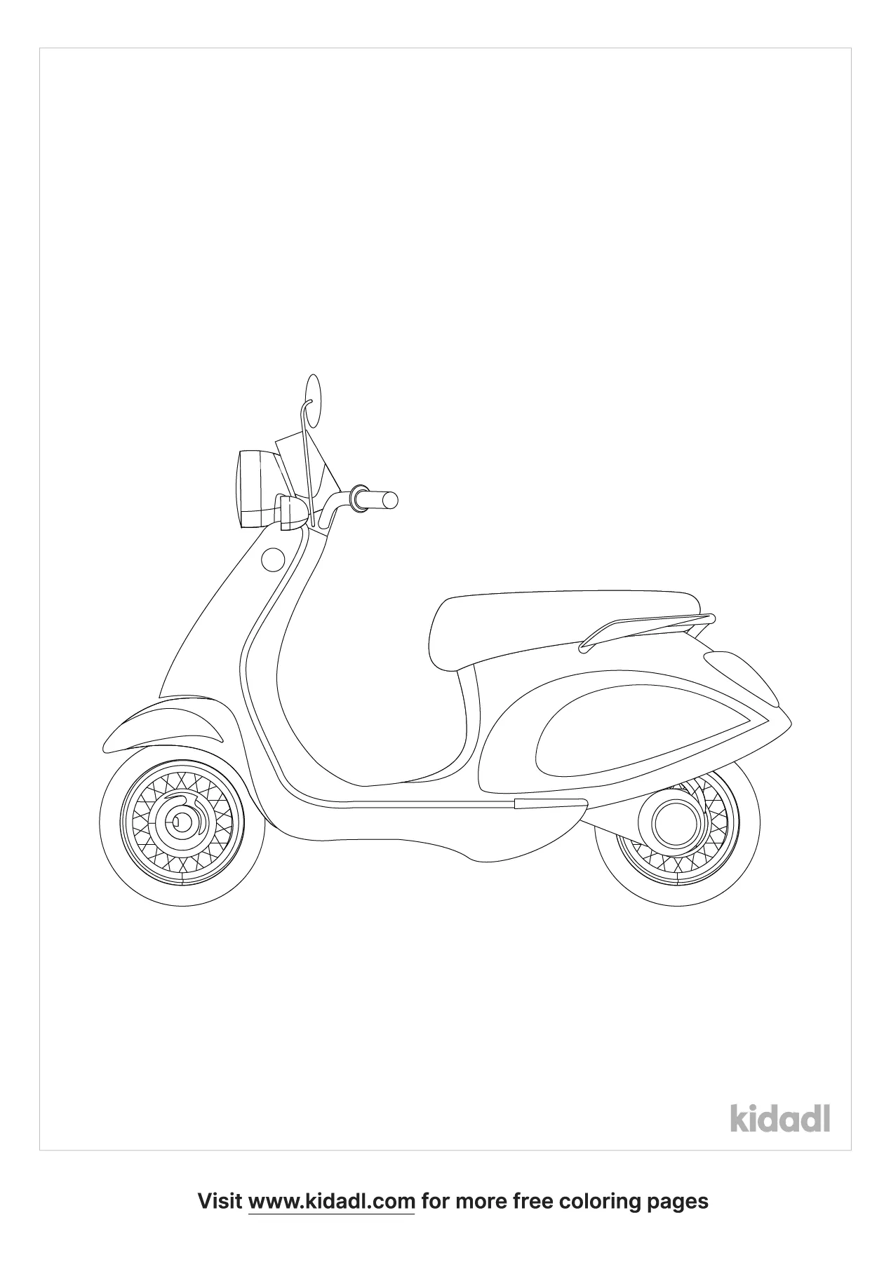 34 Cool Scooter Coloring Pages Printable 27