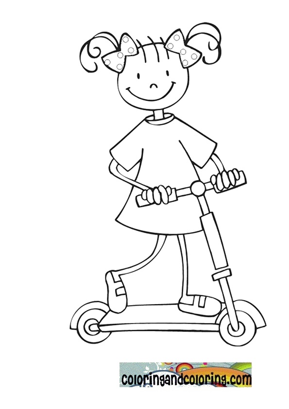 34 Cool Scooter Coloring Pages Printable 31