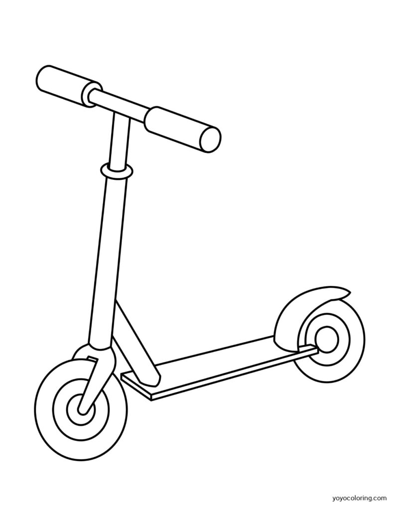 34 Cool Scooter Coloring Pages Printable 32