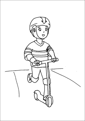 34 Cool Scooter Coloring Pages Printable 33