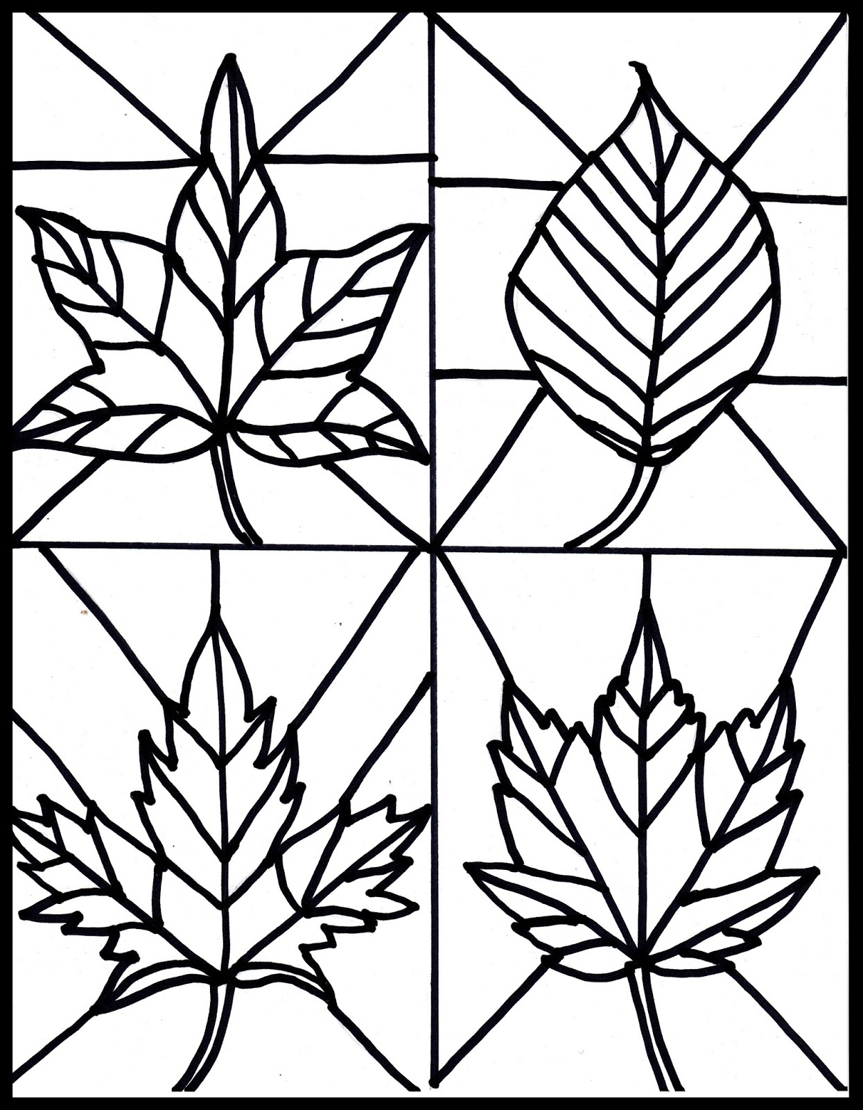 34 Fall Leaves Coloring Pages Printable 8