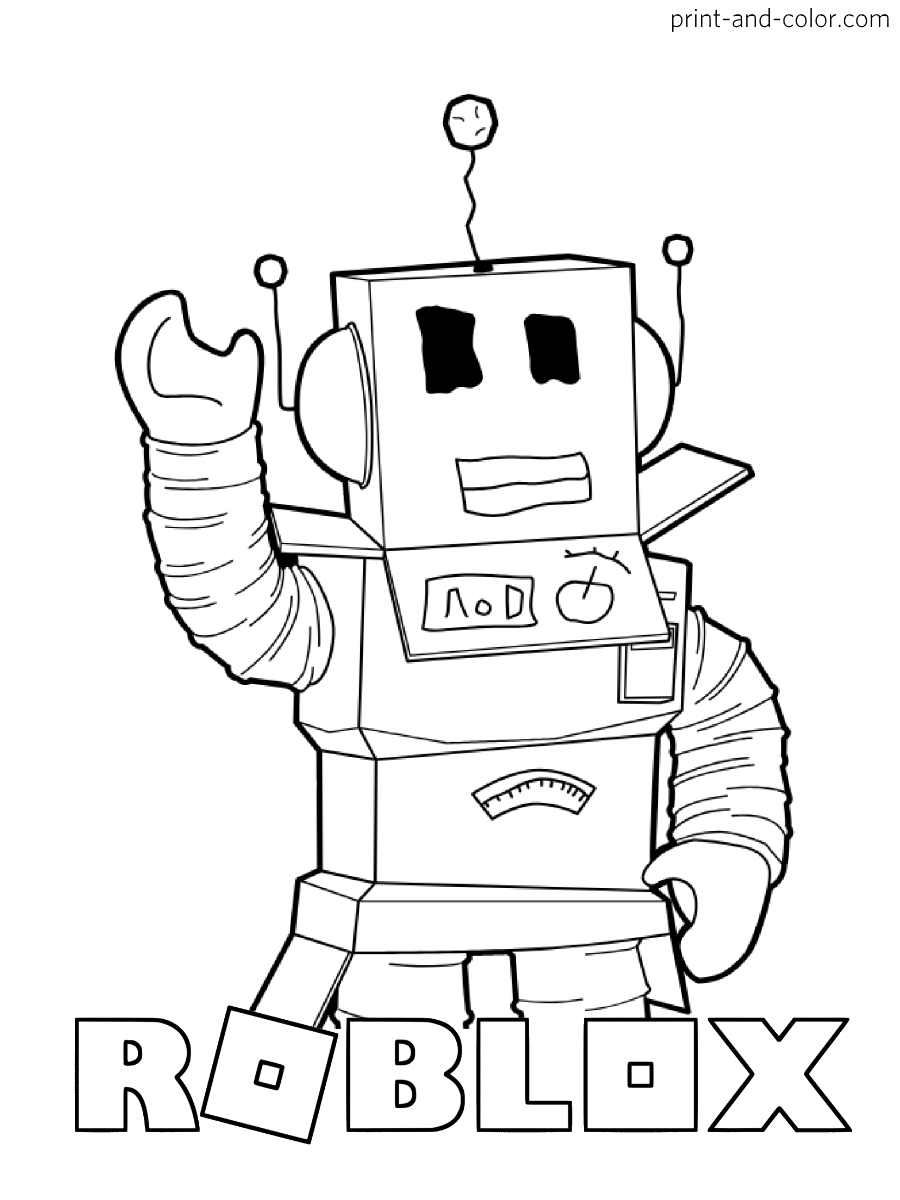 34 Fun Roblox Coloring Pages Printable 2