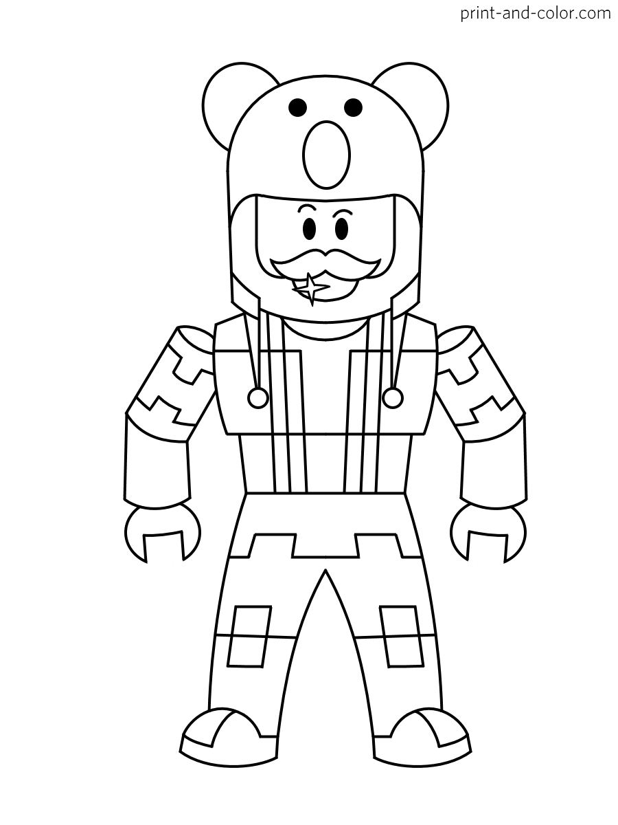 34 Fun Roblox Coloring Pages Printable 28