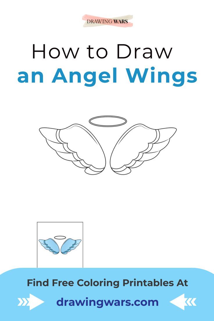 34 Graceful Angel Wings Coloring Pages Printable 12