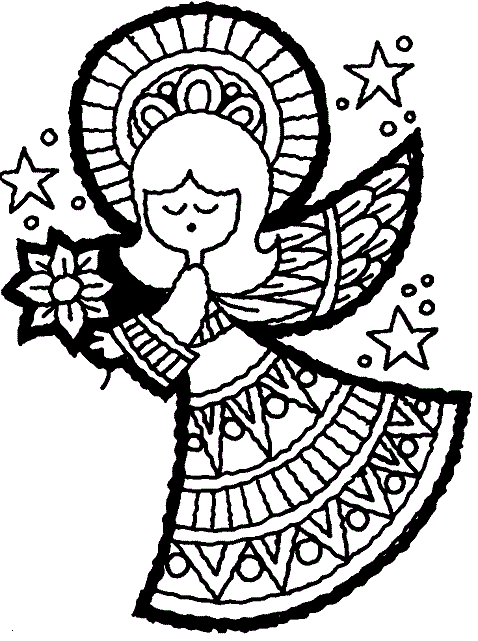 34 Graceful Angel Wings Coloring Pages Printable 19