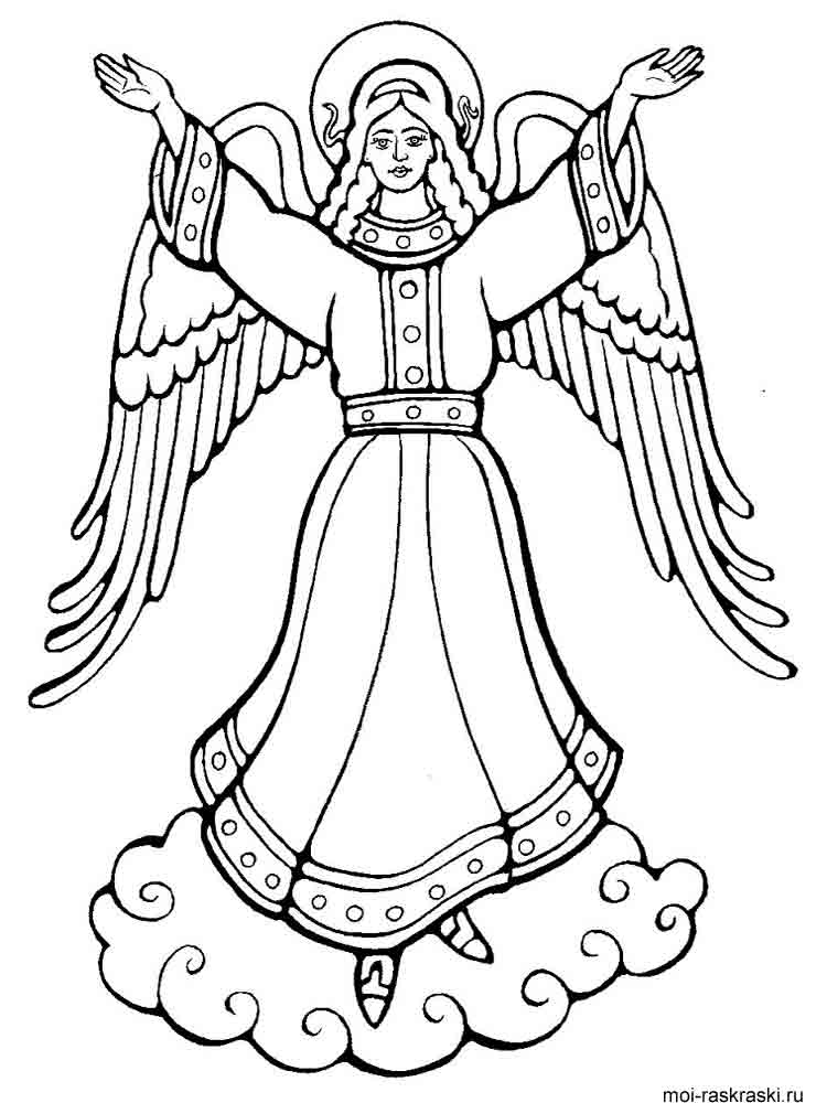 34 Graceful Angel Wings Coloring Pages Printable 23