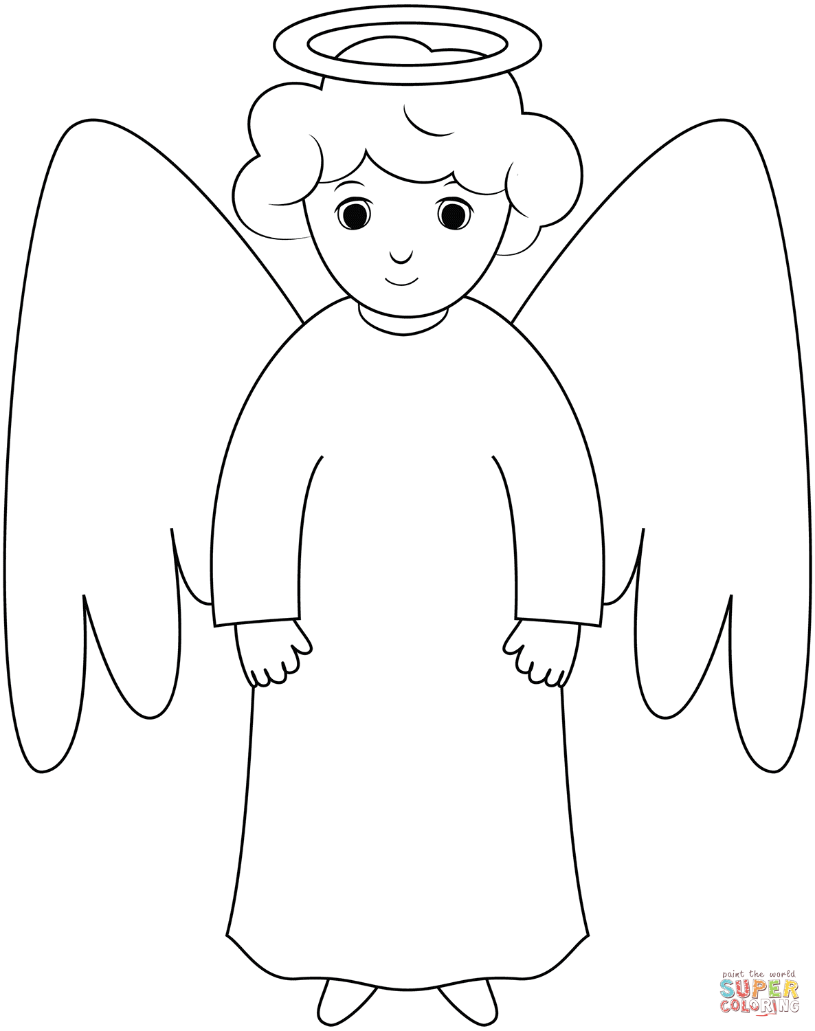 34 Graceful Angel Wings Coloring Pages Printable 24