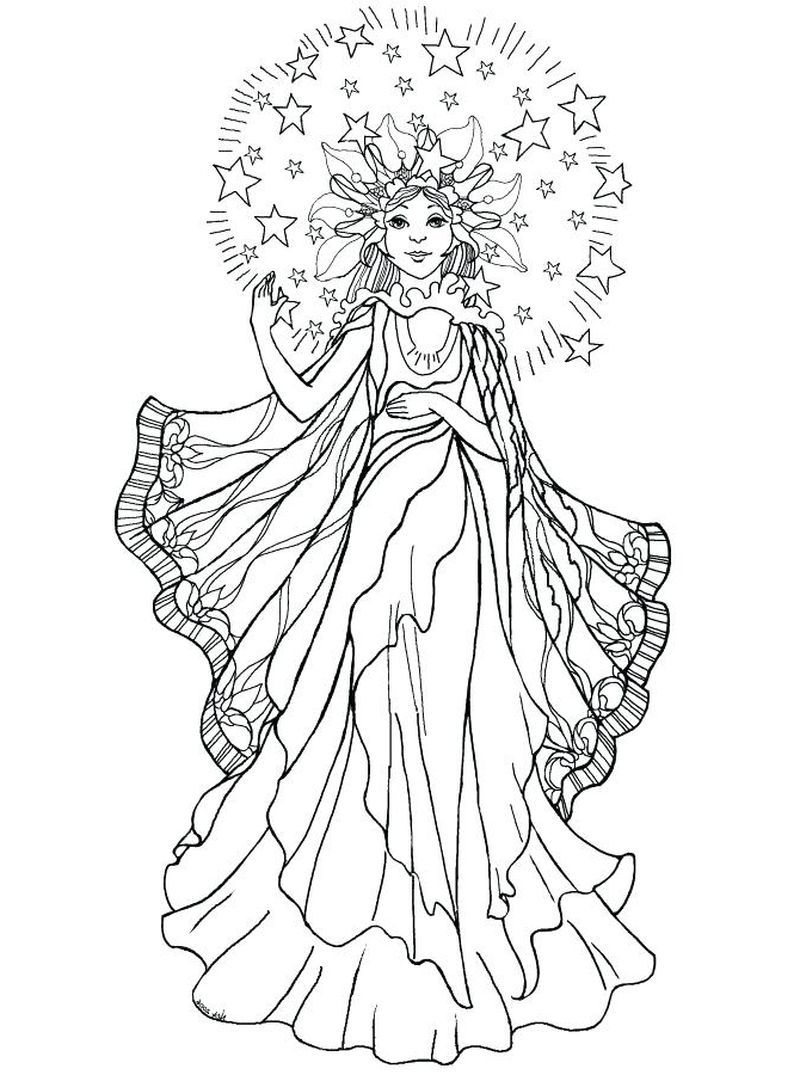 34 Graceful Angel Wings Coloring Pages Printable 30