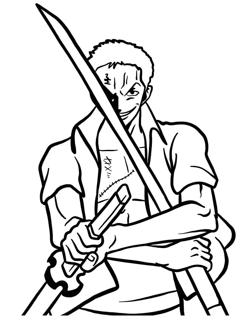 34 Printable Zoro Coloring Pages Printable 1