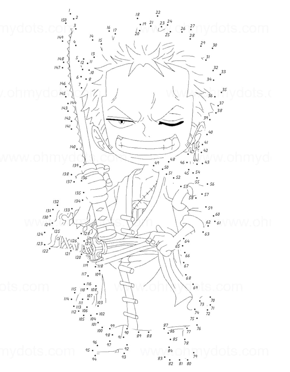 34 Printable Zoro Coloring Pages Printable 10