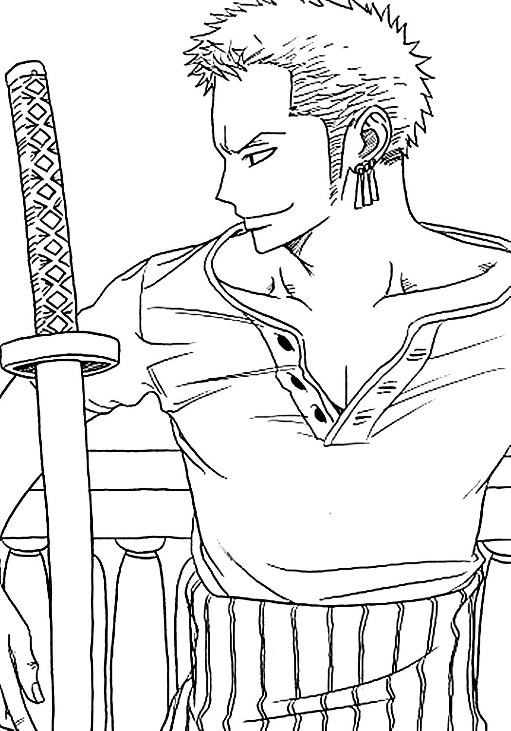 34 Printable Zoro Coloring Pages Printable 11