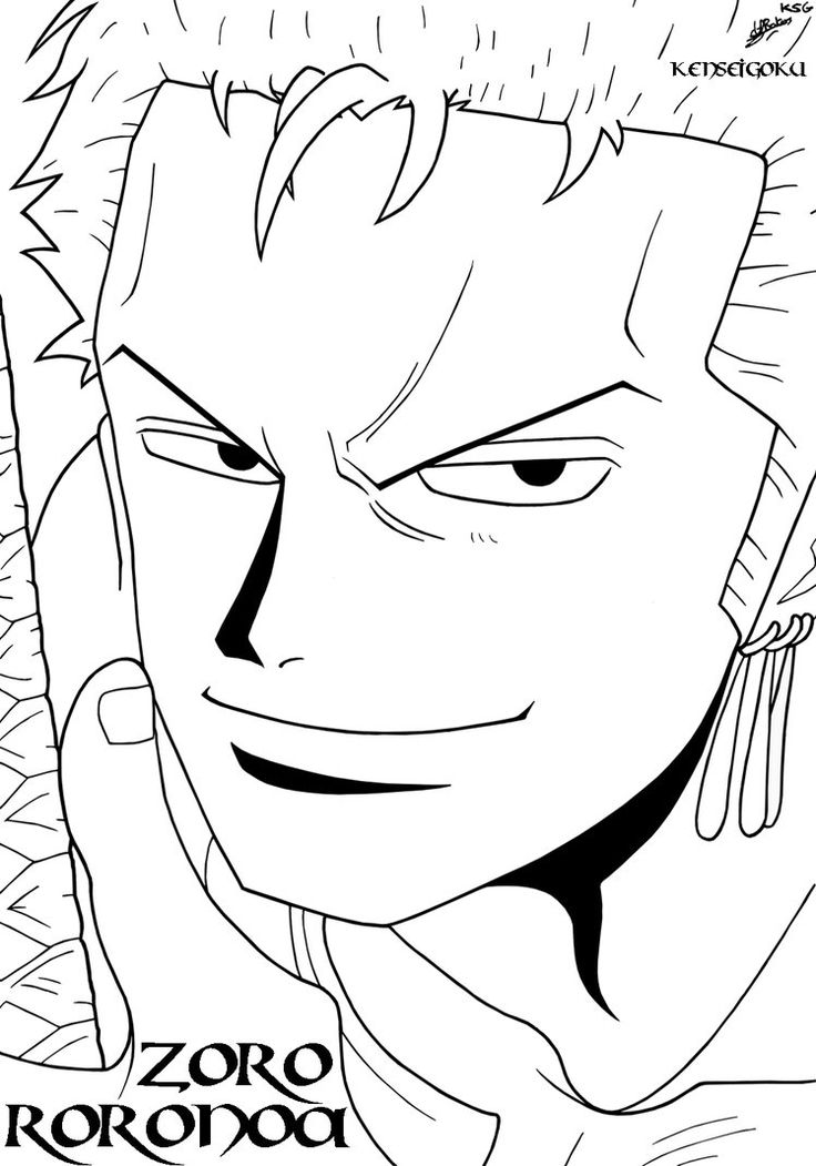 34 Printable Zoro Coloring Pages Printable 13