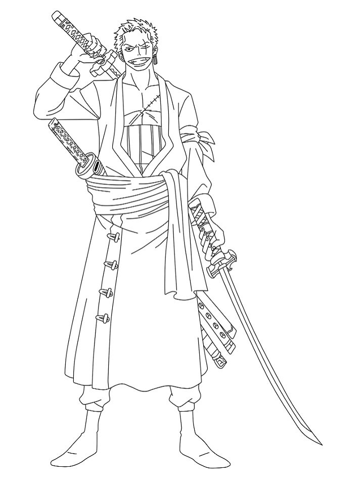 34 Printable Zoro Coloring Pages Printable 25