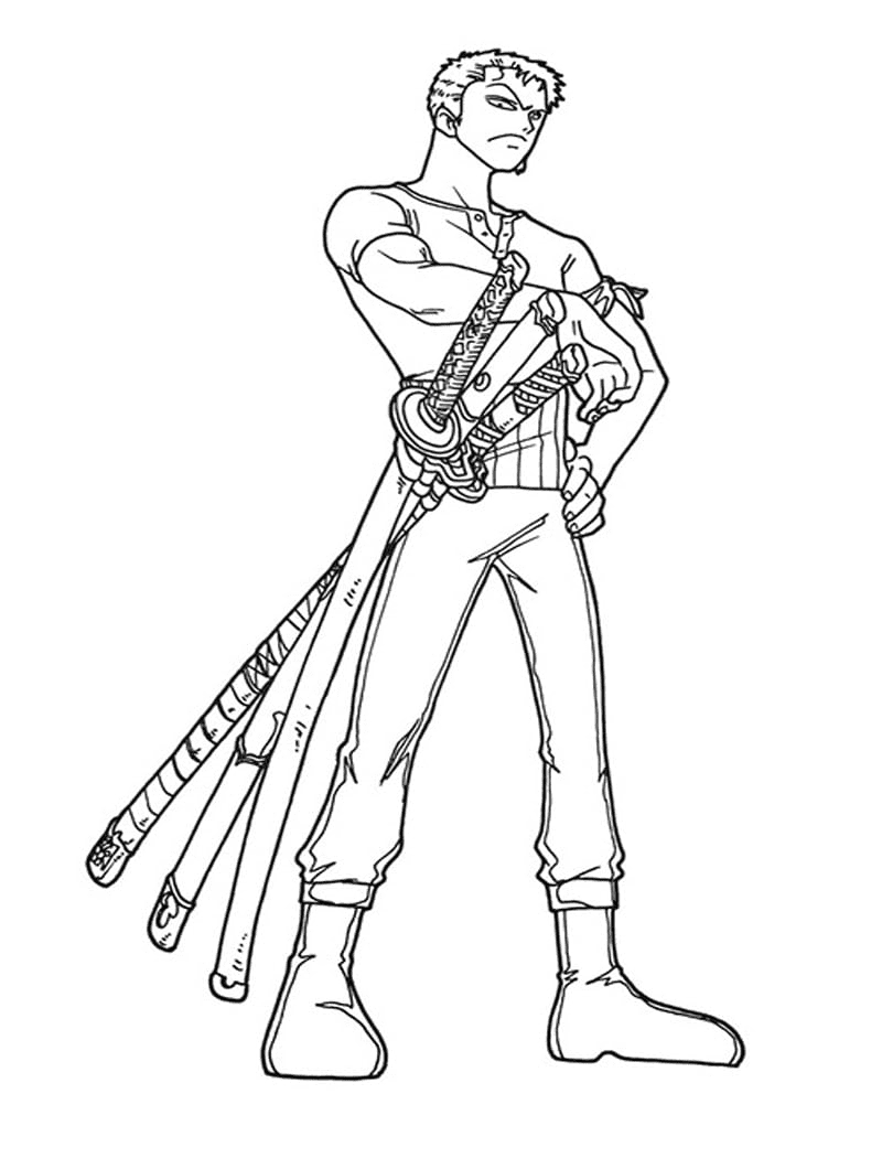 34 Printable Zoro Coloring Pages Printable 26