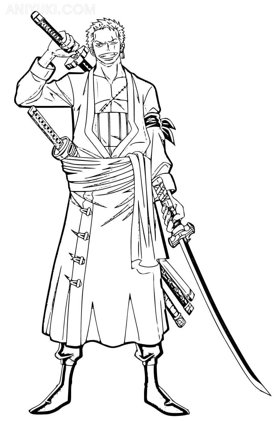 34 Printable Zoro Coloring Pages Printable 31