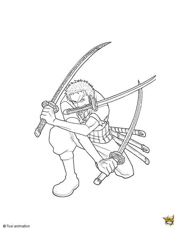 34 Printable Zoro Coloring Pages Printable 8