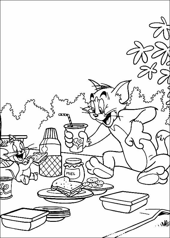 34 Tom and Jerry Coloring Pages Printable 21